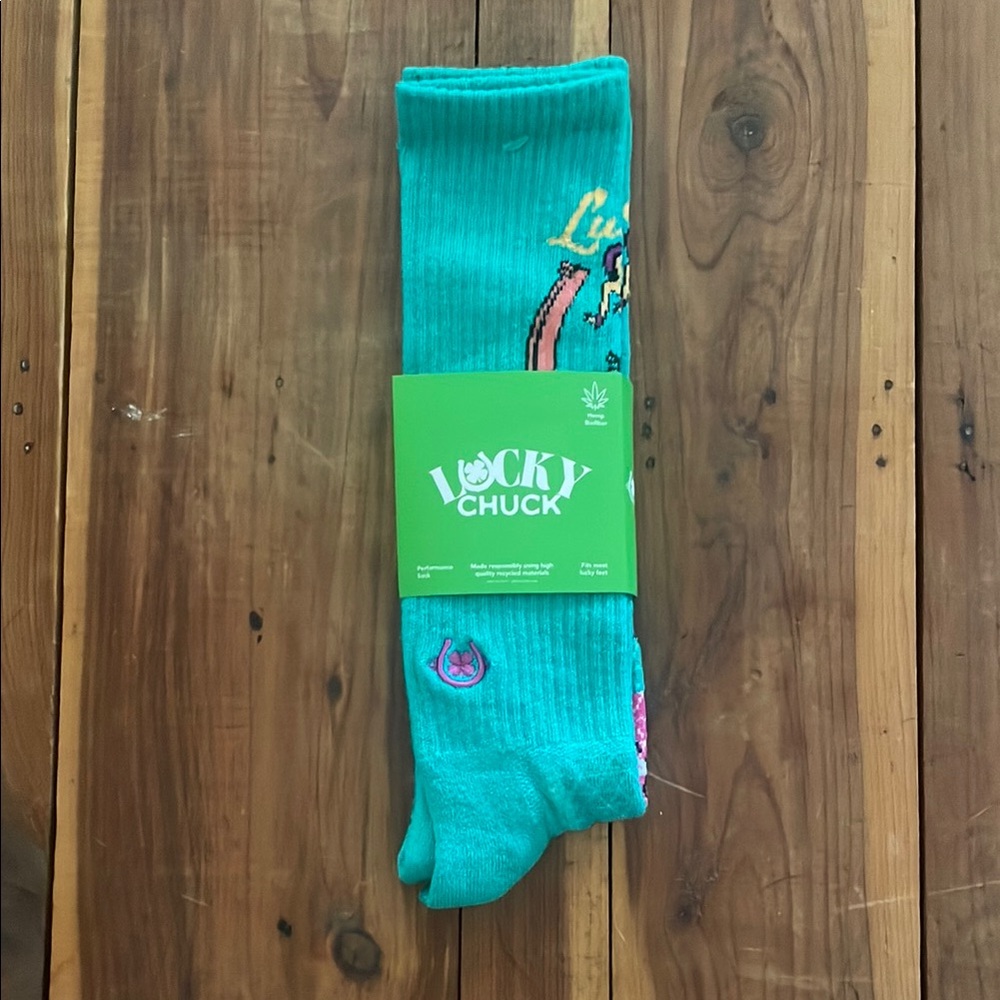 NWT - Lucky Chuck Green Men's Socks